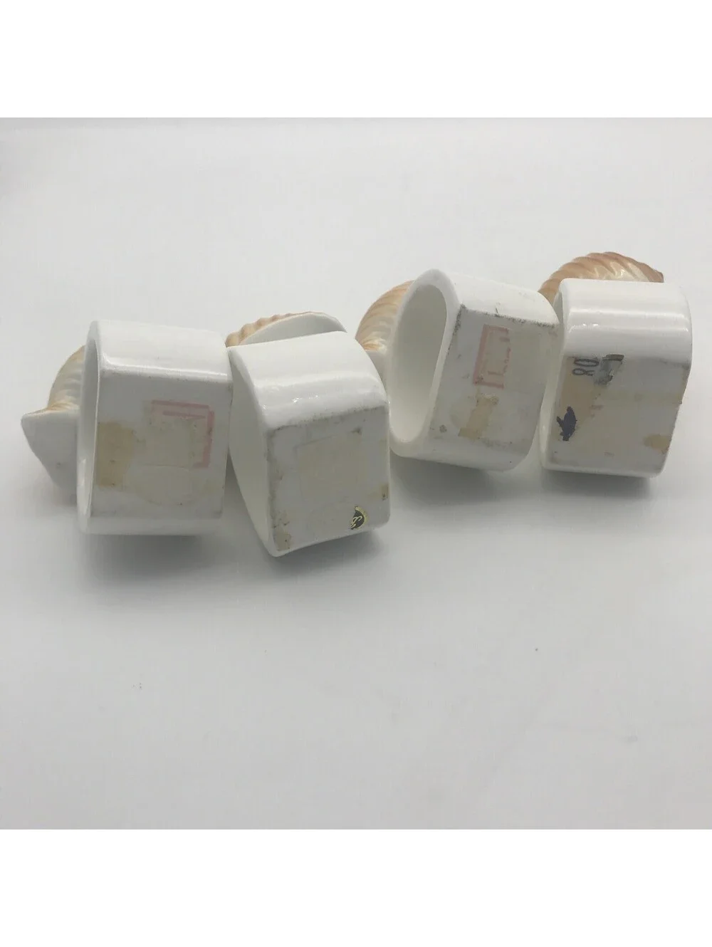 Vintage Seashell Napkin Rings Set Of 4 Made In Taiwan Beach House Decor Nautical